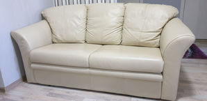Mobilier Canapea de piele naturala cu functie de dormit
...