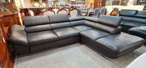 Mobilier Mobila moale cu extindere,fotolii-piele natural...