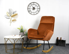 Mobilier Fotoliu balansoar catifelat si confortabil
---...