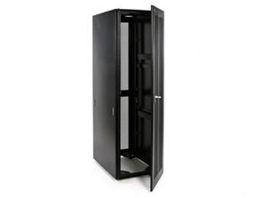 Safeuri 19&quot; 42U Standard Rack Metal Cabinet Glass Door,...