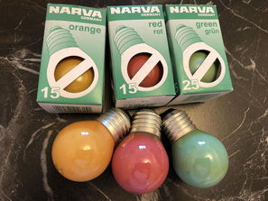 Iluminat Bec incandescenta color 15W, 25W soclu E27
---...